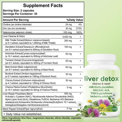EZTZMCN Liver Detox bottle with non-GMO logo and gluten-free claim.