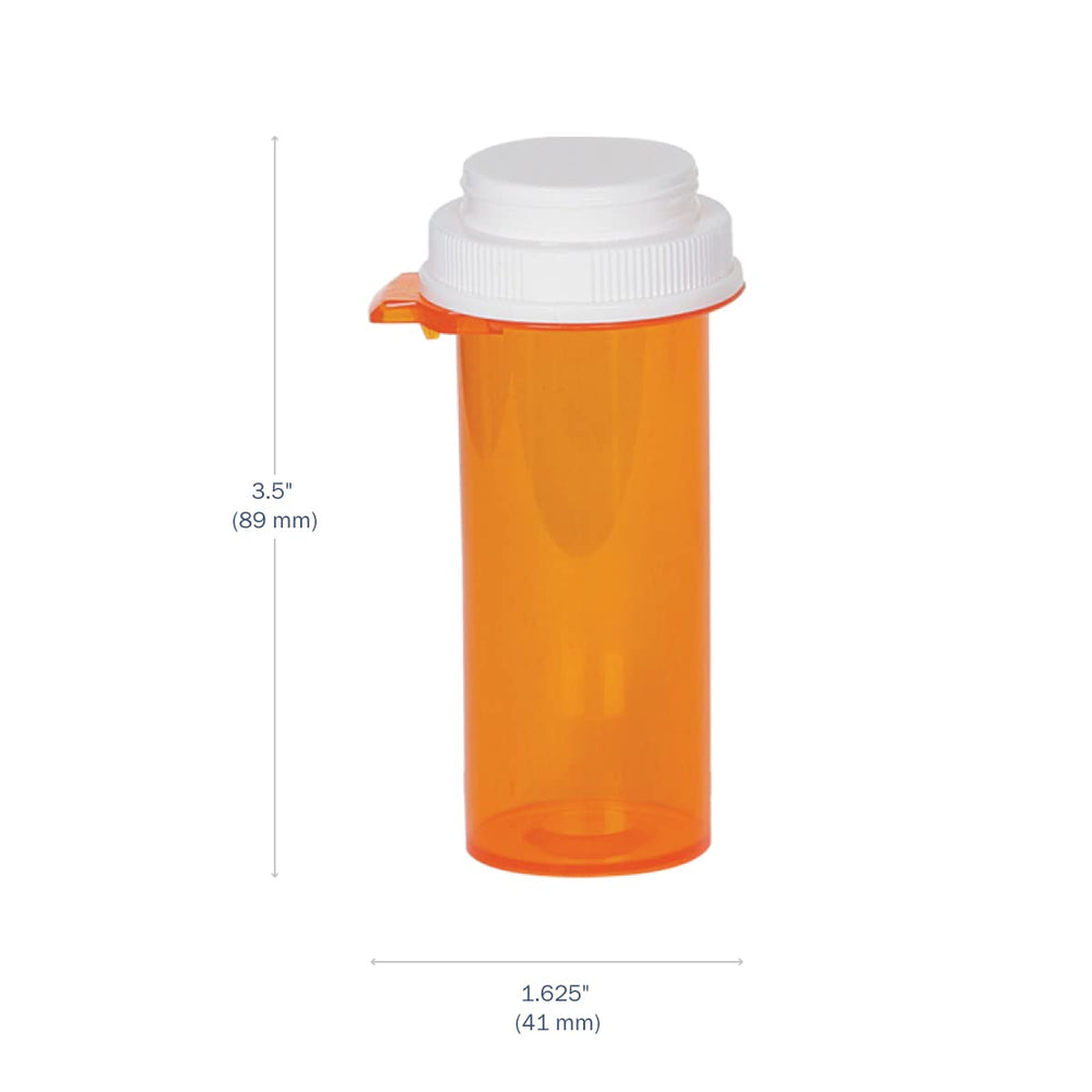 EZY DOSE push-tab reversible cap enables safe opening for users with limited hand strength.