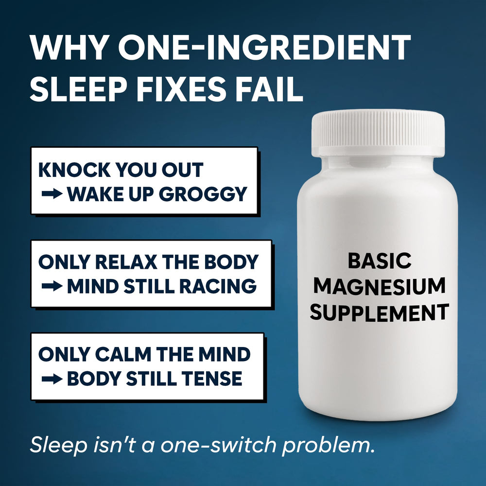 Facime vegan clean-label sleep formula packaging highlights melatonin-free design.