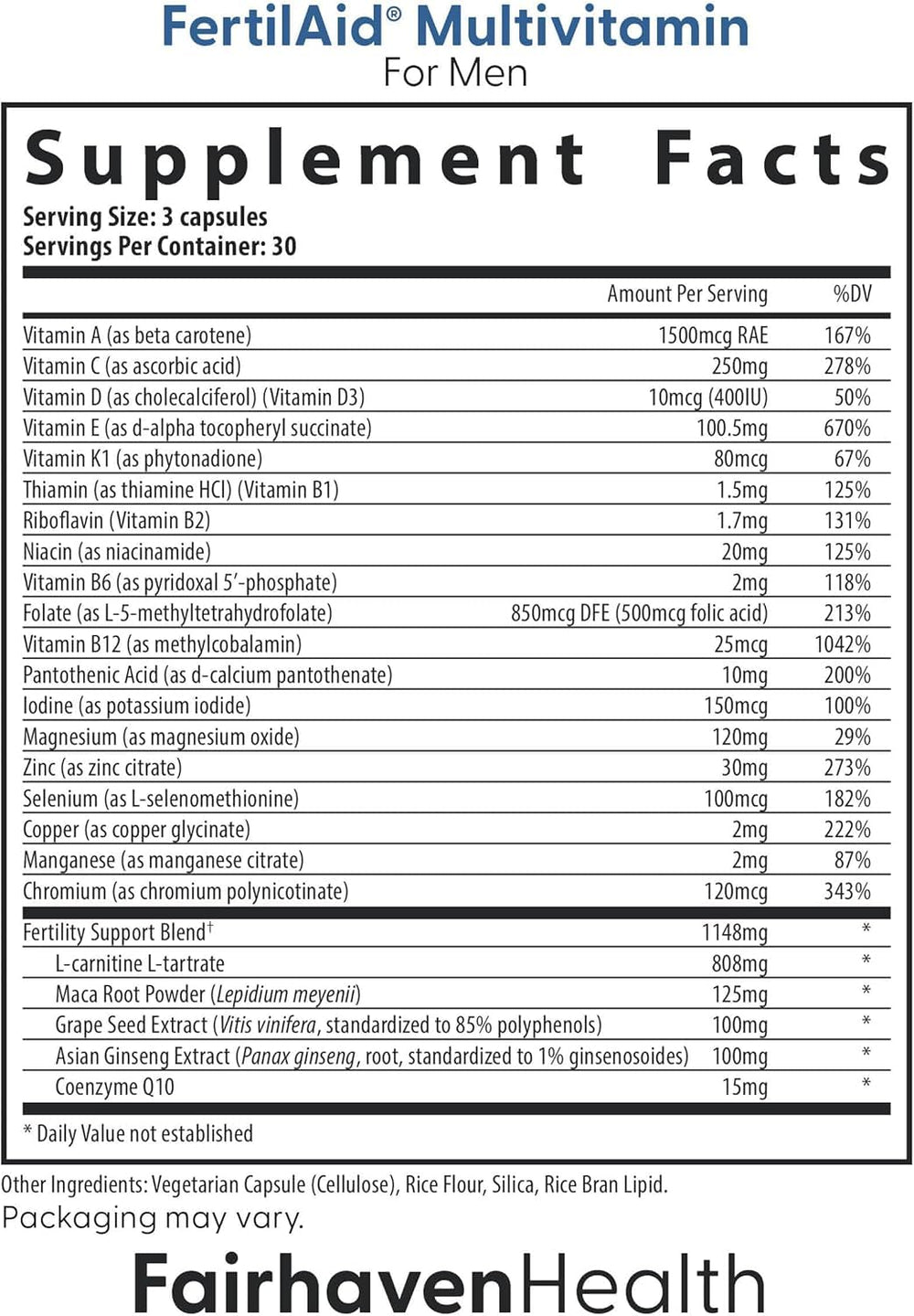 Fairhaven Health Countboost capsules closeup highlighting daily dose for male fertility goals