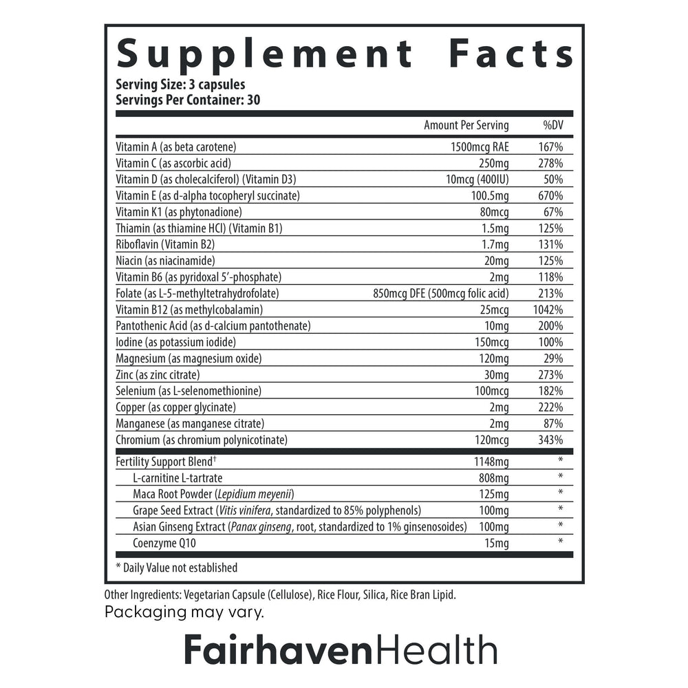 FertilAid for Men packaging photo shows vegan formula and allergen-free credentials