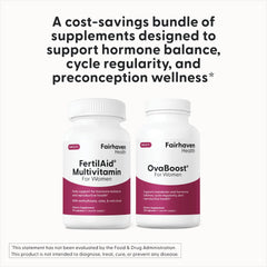 Fertilaid packaging communicates gluten-free and dairy-free formulation