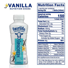 Fairlife Nutrition Plan Chocolate shake bottle showcasing rich flavor