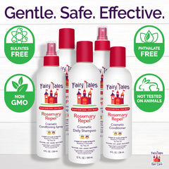 Fairy Tales Rosemary Repel ingredients panel close-up highlighting natural oils
