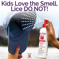 Fairy Tales Rosemary Repel hydration and strengthening with aloe and vitamins on wet or dry hair.
