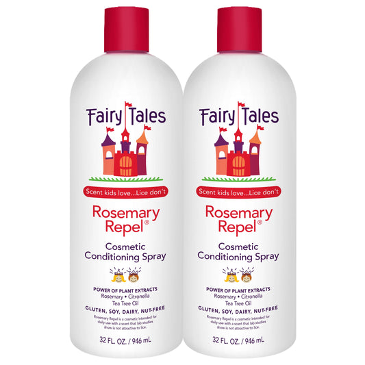 Fairy Tales Rosemary Repel spray bottle offers detangling conditioning for kids with a pleasing scent.