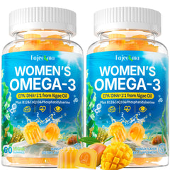 Fajeckma Omega-3 Gummies bottle front for focus support.
