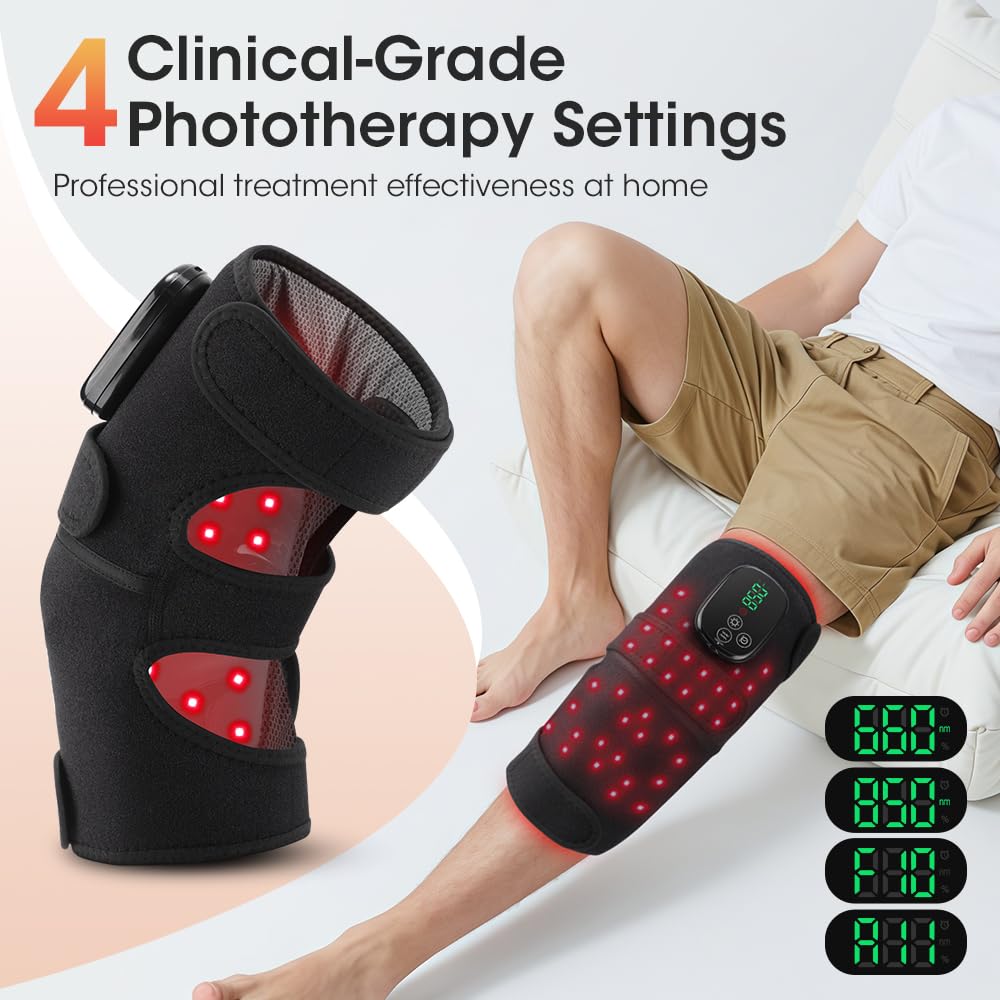Family Health Knee Wrap battery life supports cordless use at home or on the go.