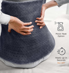 Fanatato heating pad fabric is machine washable for easy maintenance.