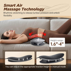 Fandiar vibration massage close-up, back area, relaxes stiff muscles.