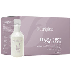 Farmasi Nutriplus Beauty Shot bottle: convenient daily collagen support for a radiant routine.