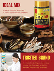 FARMER QUEEN HONGSAMJEONG red ginseng 240g jar for easy daily dosing.