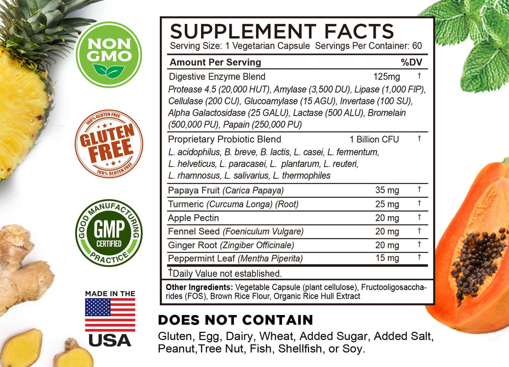 FarmHaven vegetarian, gluten-free, non-GMO symbol communicates clean, plant-based ingredients.