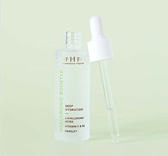 FarmHouse Fresh Hyaluronic Booster applied near the eye area for dewy brightness