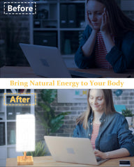 FARRIDE Light Therapy Lamp remote-control image for easy adjustments.