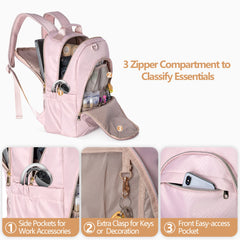 Fasrom nurse bag backpack main compartment keeps medical gear organized during shifts