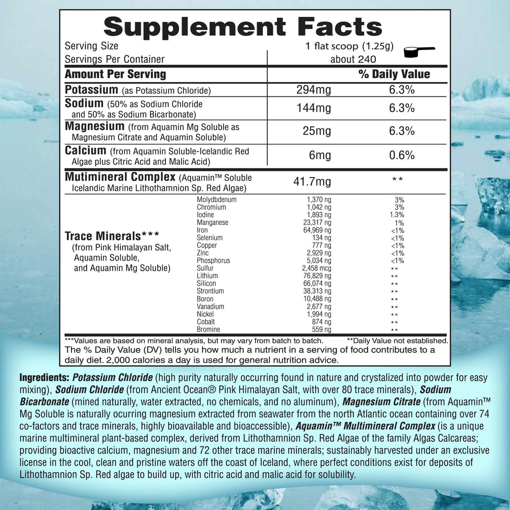 Close-up of FAST LYTE label featuring zero calories and vegan ingredients.