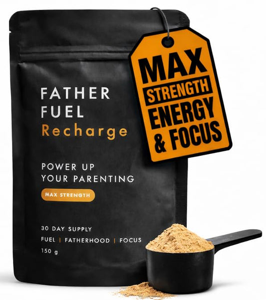 Father Fuel Recharge front-tub showing packaging for daily use.