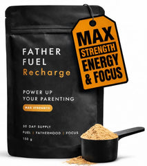 Father Fuel Recharge front-tub showing packaging for daily use.