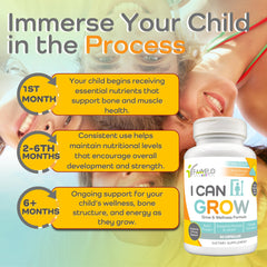Fawelo I Can Grow bottle label highlights transparent ingredients.