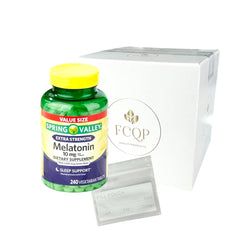FCQP Spring Valley melatonin 10 mg bottle promotes restful nights