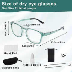 FDFuZhao dry eyes glasses case keeps your eyewear protected and organized