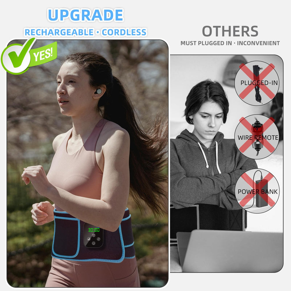 feangli belt shown outdoors for portable therapy during activities.