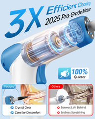 Featjoy ear cleaner with a quiet motor for comfortable sessions.