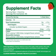 Gluten-free badge on Feel Great Kids Eyes gummies packaging.