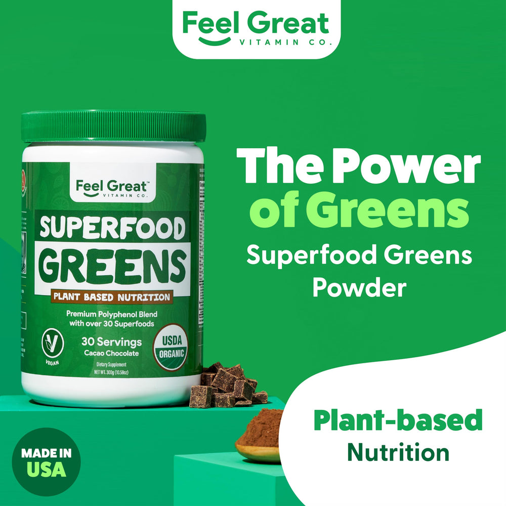Glass with cocoa chocolate greens shake shows vibrant color and inviting flavor.