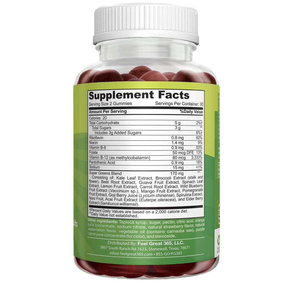 Feel Great Super Green Kids is designed for ages 4 and up.