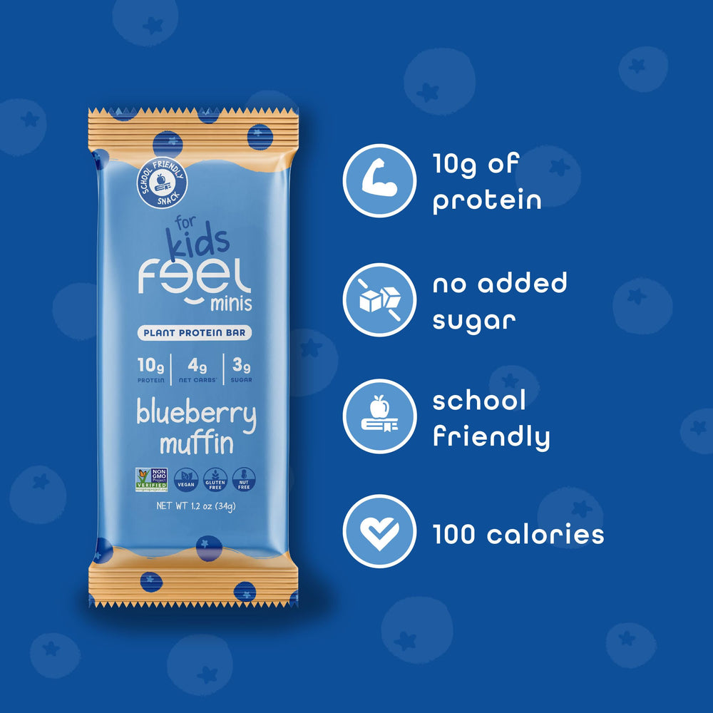 FEEL Kids Protein Bars Minis on-the-go energy for practice