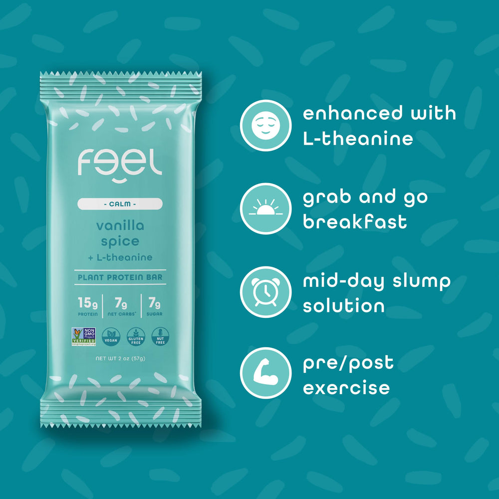 FEEL Calm bar in gym bag for post-workout recovery