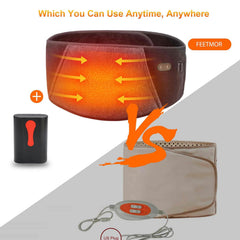 FEETMOR heated waist belt cordless use supports flexible daily wear.