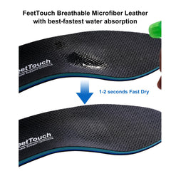 FEETTOUCH Poron shock-absorption layer cushions feet during impact