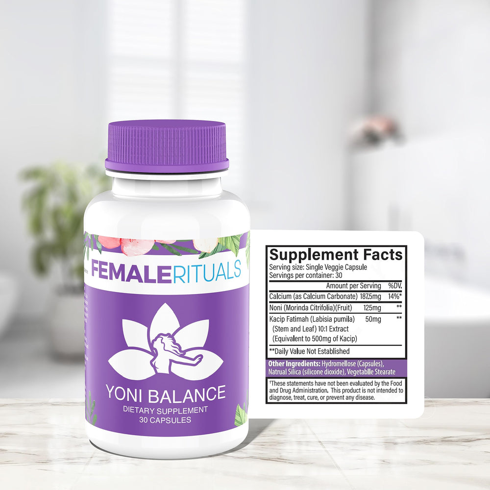 Female Rituals USA-made label signals quality on the packaging.