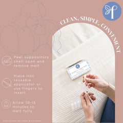 Femallay Blueberry Vaginal Melts ingredients list emphasizes organic cocoa butter and jojoba oil