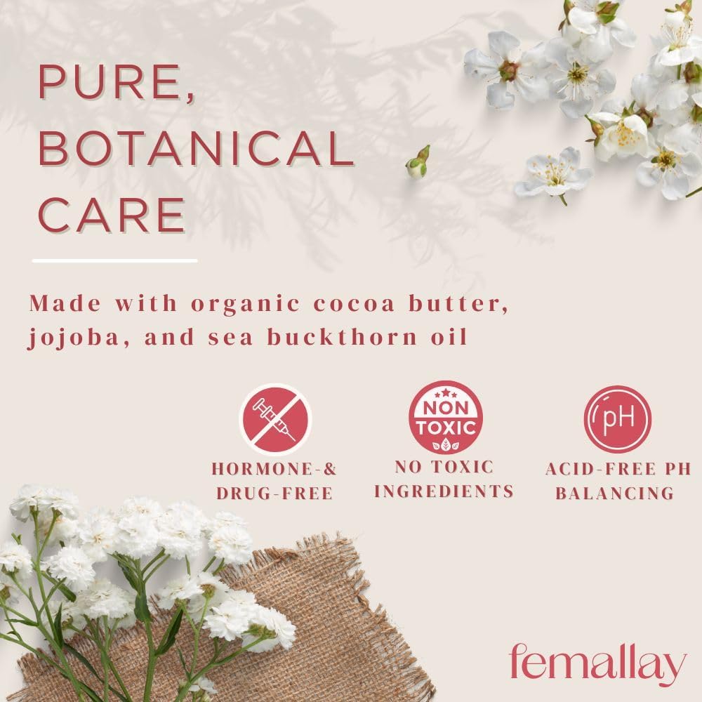 Femallay melts dissolving with body warmth for smooth moisture.