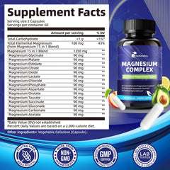 Close-up of Femmetra Magnesium Complex capsules highlighting vegan formula.