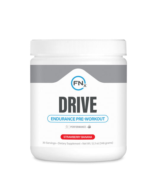 Fenix Nutrition Drive Endurance front label shows sustained energy potential for workouts.