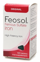 Feosol Original iron tablets, pack of four, supports daily iron intake and energy