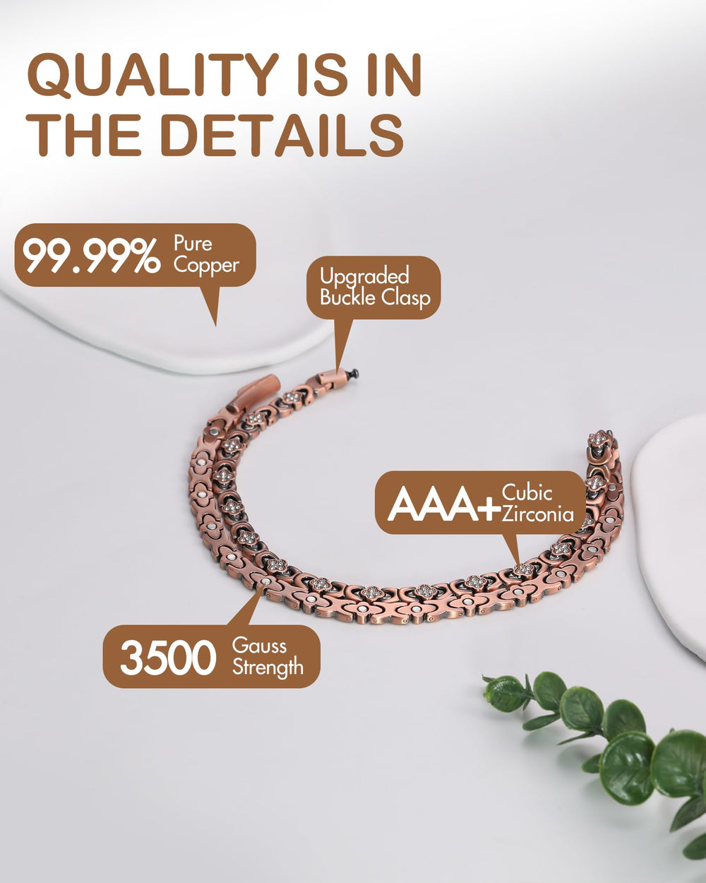 Feraco sizing tool enables a perfect customized necklace length
