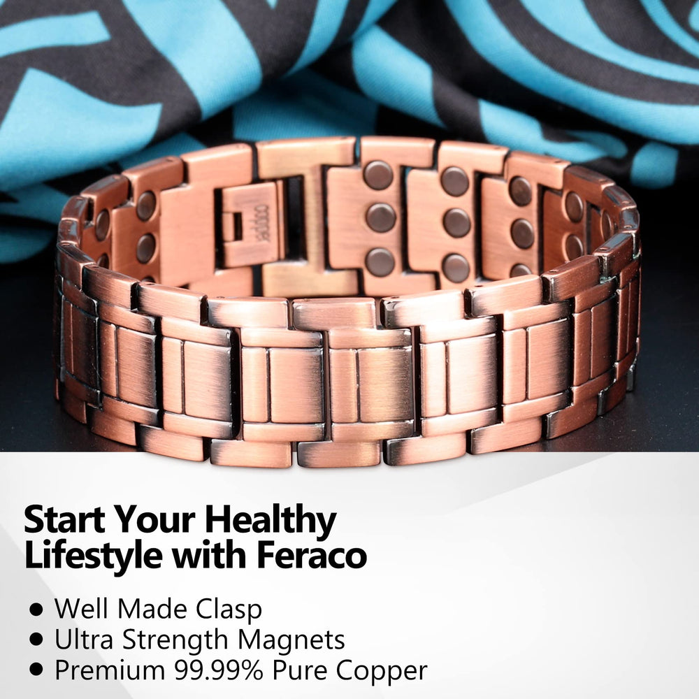 Feraco bracelet weight 97g for substantial feel on wrist