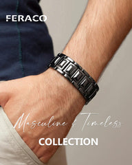 Feraco copper bracelet close-up with magnets for stylish energy.