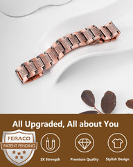 Feraco copper bracelet adjustable wrist size: tailored fit for all-day comfort.