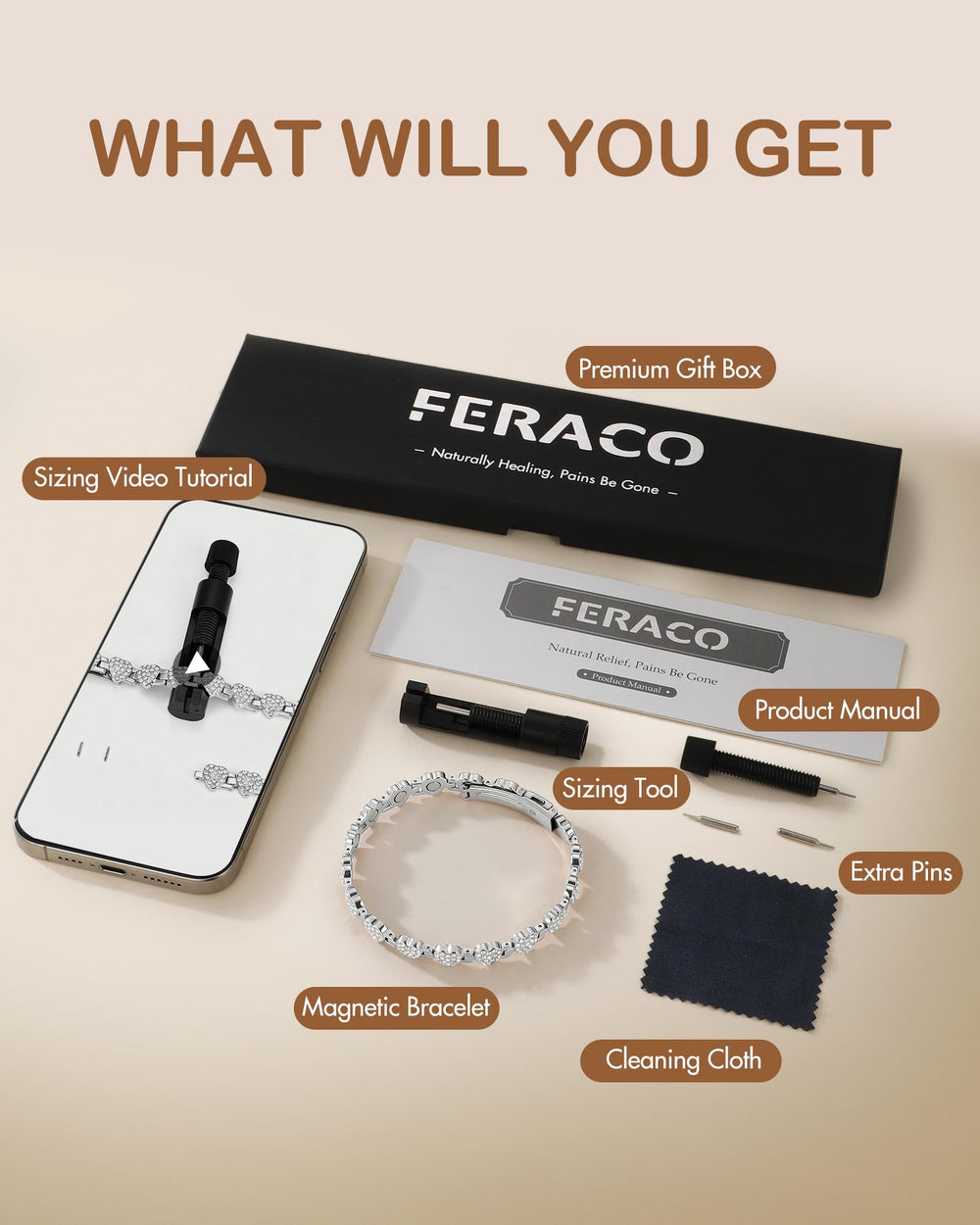 Feraco close-up shows magnets and fine craftsmanship