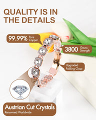 Feraco copper bracelet folding clasp for easy wear.