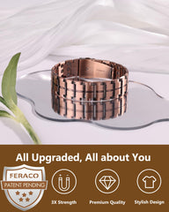 Feraco copper bracelet info card and manual included with the package.