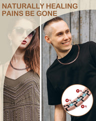 Feraco copper magnetic necklace hypoallergenic copper—nickel- and lead-free.