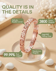 Feraco easy-press folding clasp enables secure, effortless wear